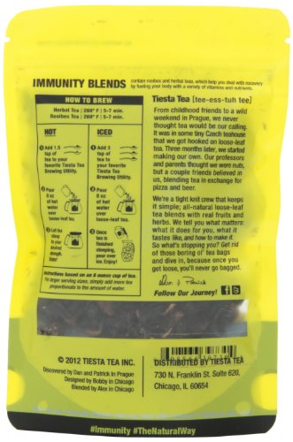 Tiesta Tea Immunity Rooibos Tea, Fireberry, 1.7 Ounce