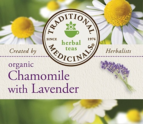 Traditional Medicinals Organic Chamomile with Lavender Tea, 16 Tea Bags (Pack of 6)