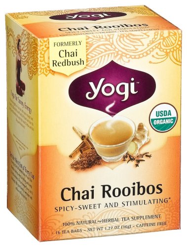 Yogi Chai Rooibos Tea, 16 Tea Bags (Pack of 6)