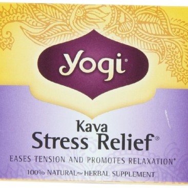 Yogi Kava Stress Relief Tea, 16 Tea Bags (Pack of 6)