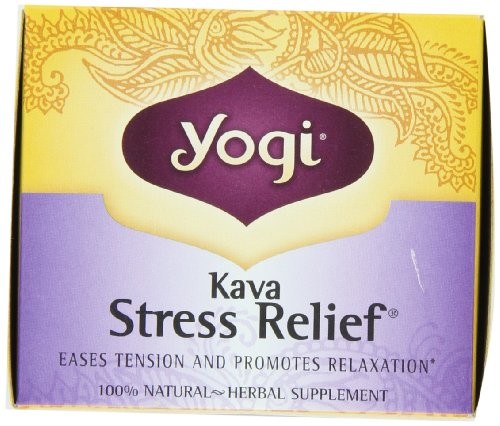 Yogi Kava Stress Relief Tea, 16 Tea Bags (Pack of 6)