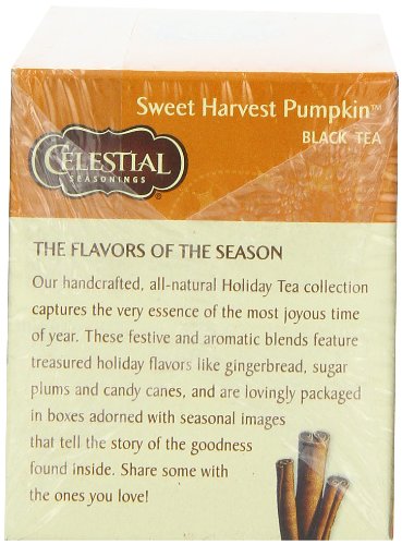 Celestial Seasonings Sweet Harvest Pumpkin Black Tea, 20-Tea Bags, 2.3oz.