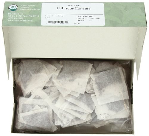 Davidson’s Tea Hibiscus Flower, 100-Count Tea Bags