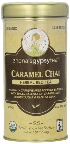 Zhena’s Gypsy Chai Red Tea, Caramel, 22 Count