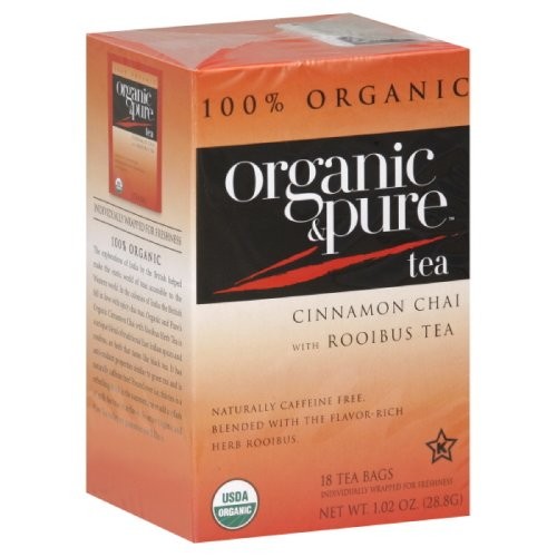 Organic & Pure Cinnamon Chai Rooibos Herb, 18-count (Pack of6)