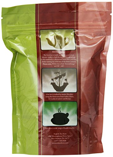 English Tea Store Rooibos Loose Leaf Caffeine Free Tea Pouches, Bourbon St. Vanilla, 4 Ounce