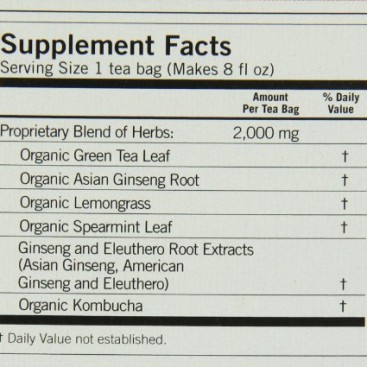 Yogi Energy Green Tea, 16 Tea Bags (Pack of 6)