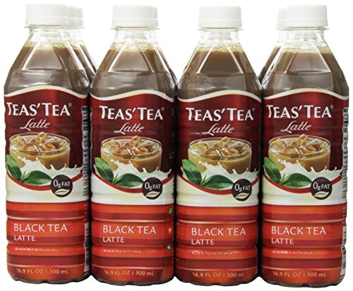 Teas’ Tea Latte, Black Tea, 16.9 Ounce (Pack of 12)