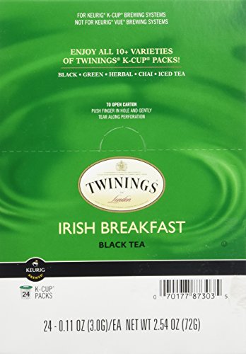 Twinings Irish Breakfast Tea K-Cups, 48 Count