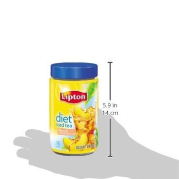 Lipton  Iced Tea Mix, Diet Peach 2.9 oz ,  ( Pack  of  4 )