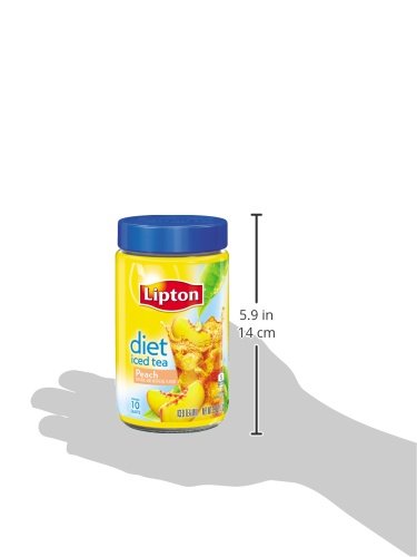 Lipton  Iced Tea Mix, Diet Peach 2.9 oz ,  ( Pack  of  4 )