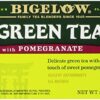 Bigelow Green Tea with Pomegranate 20-Count Boxes , Net weight 1.37 oz (Pack of 6)