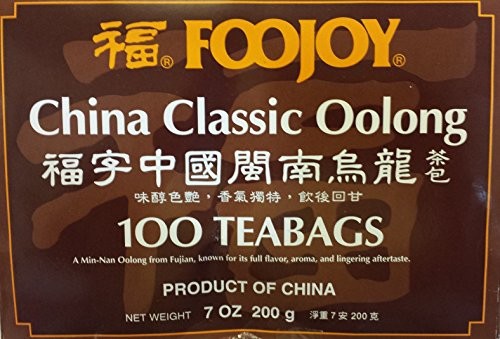 Foojoy China Classic Min-nan Oolong (Wulong) Tea, 2g X 100 Teabags,