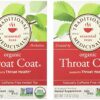 Traditional Medicinals Organic Throat Coat- Caffeine Free- 2 Pack (Total of 32 Tea Bags)