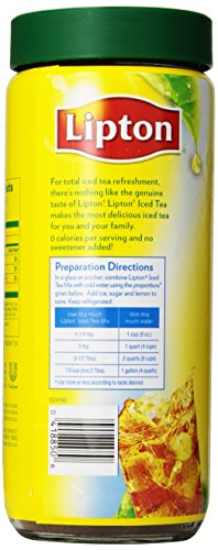 Lipton Decaffeinated and Unsweetened Iced Tea Mix, 3 Ounce (Pack of 3)