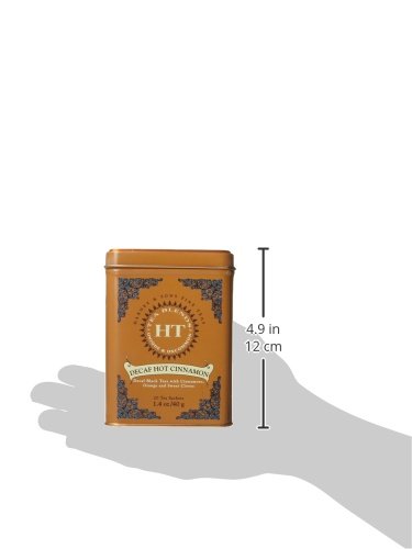 Harney and Sons Decaf Hot Cinnamon , Decaf Flavored Black 20 Sachets per Tin 1.4oz