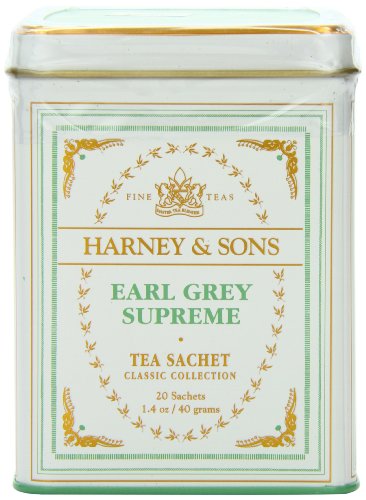 Harney & Sons Classic Earl Grey Supreme Tea 1.4 oz / 40 grams 20 (Tea Sachets)