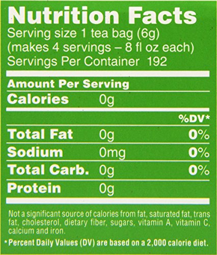 Luzianne Specially Blended for Iced Tea, Decaffeinated Family Sized, 48-Count Tea Bags