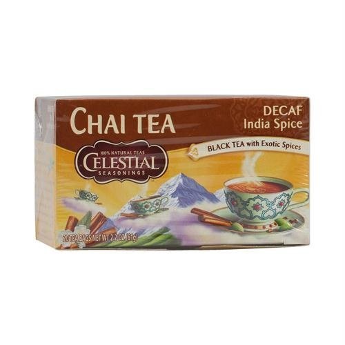 Celestial Seasonings – Decaf Original India Spice TeaHouse Chai – 20 Tea Bags