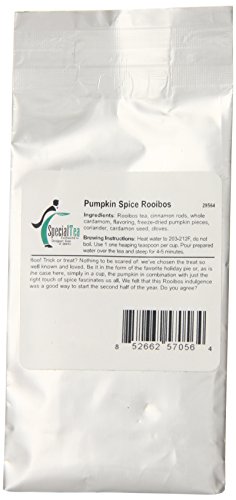 Special Tea Rooibos Tea Loose Leaf Tea, Pumpkin Spice, 1 Ounce