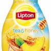 Lipton Tea & Honey Iced Tea Mix, Summer Peach Liquid 2.43 oz