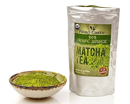 PaleoCrazy Organic Matcha Powder Japanese Tea for Energy, Focus and Weight Loss
