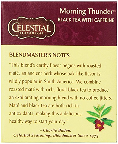 Celestial Seasonings Morning Thunder Tea, 20 Count (Pack of 6)