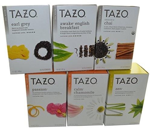 Tazo Assorted Tea Sampler (Pack of 6)