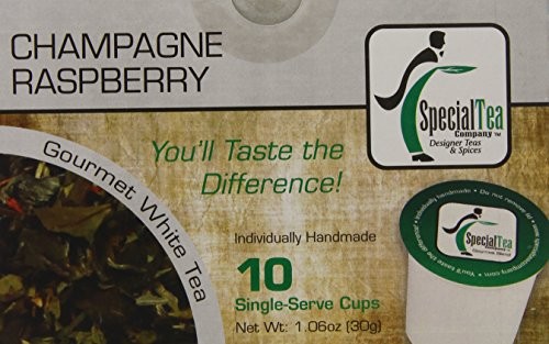 Special Tea Single Serve Cup Champagne Raspberry White Tea, 10 Count