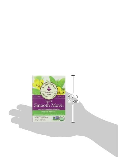 Traditional Medicinals Organic Smooth Move Peppermint Tea, 16 Tea Bags