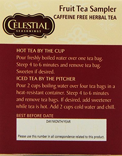 Celestial Seasonings Fruit Tea Sampler, 18 Count (Pack of 6)