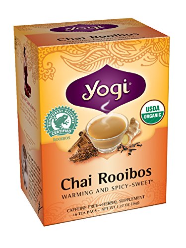 Yogi Chai Rooibos Tea, 16 Tea Bags (Pack of 6)