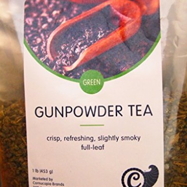 Gunpowder High Caffeine Loose Leaf Green Tea, Gunpowder Pin Head Rolled Green Tea, Great for Pre-Workout (1lb)
