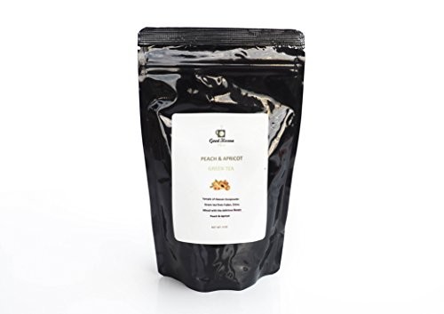 Sweet & Healthy, Loose Leaf China Gunpowder Green Tea, Peach & Apricot Flavors, 4 Ounces or 60 Cups