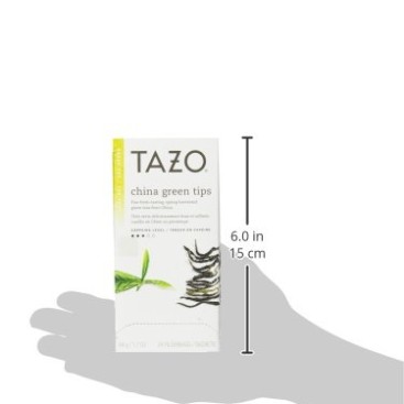 Tazo China Green Tips  Filter Bag Tea, 24-Count Packages (Pack of 6)