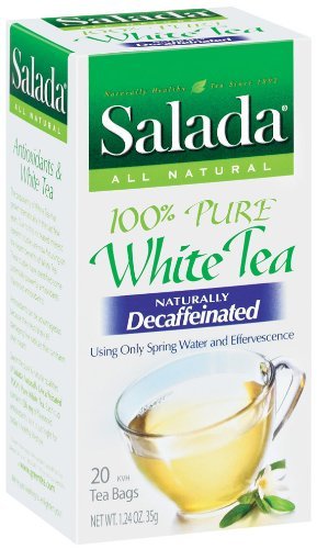 Salada 100% Pure White Tea – Naturally Decaffeinated 20 ct (Case of 6 boxes)