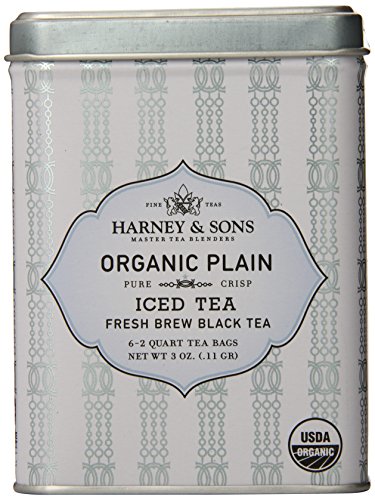 Harney & Sons Organic Plain Black Iced Tea 3 oz / .11 grams (6 Brew Pouches)