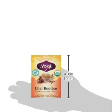 Yogi Chai Rooibos Tea, 16 Tea Bags (Pack of 6)