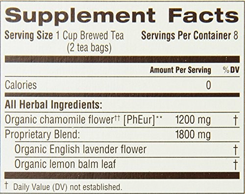 Traditional Medicinals Organic Chamomile with Lavender Tea, 16 Tea Bags (Pack of 6)