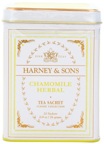 Harney & Sons Classic Chamomile Herbal Tea 0.9 oz/ 26 grams (20 Tea Sachets)