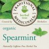 Traditional Medicinals Organic Spearmint Tea, 16 Tea Bags (Pack of 6)