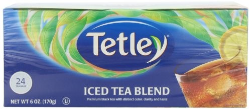 Tetley USA Round Iced Tea Blend Family Size, 24-Count Packages (Pack of 6)