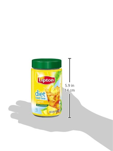 Lipton  Iced Tea Mix, Diet Decaffeinated Lemon ,3 Ounce(Pack of 4)