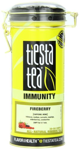 Tiesta Tea Immunity Rooibos Tea, Fireberry, 4.0 Ounce