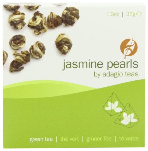 Adagio Teas Oolong Tea, Jasmine Pearls, Tea Bags, 15-Count Package (Pack of 3)