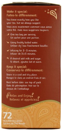 Tea India Masala Chai Tea, 72 Tagless Tea Bags, 5.8-Ounce Boxes (Pack of 6)