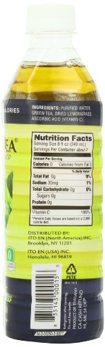 Teas’ Tea, Unsweetened Lemongrass Green Tea, 16.9 Ounce (Pack of 12)