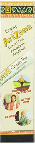 AriZona Green Tea with Ginseng Sugar Free Iced Tea Stix, 10 Count, (Pack of 6)
