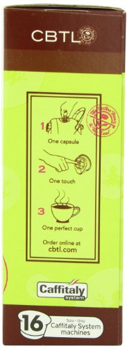 CBTL Costa Rica Brew Coffee Capsules By The Coffee Bean & Tea Leaf, 16-Count Box