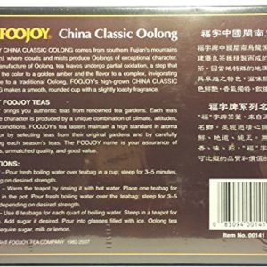 Foojoy China Classic Min-nan Oolong (Wulong) Tea, 2g X 100 Teabags,